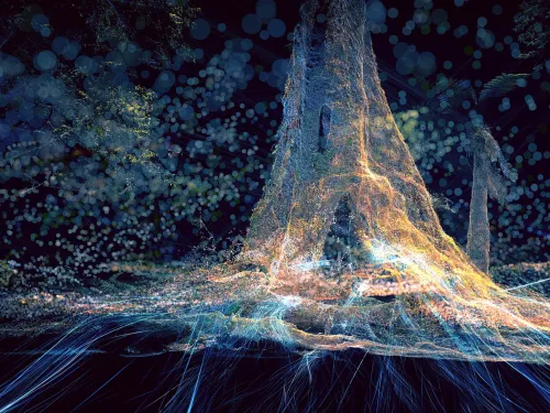 From the documentary The Giants, a 3D laser scan of the Tarkine Forest