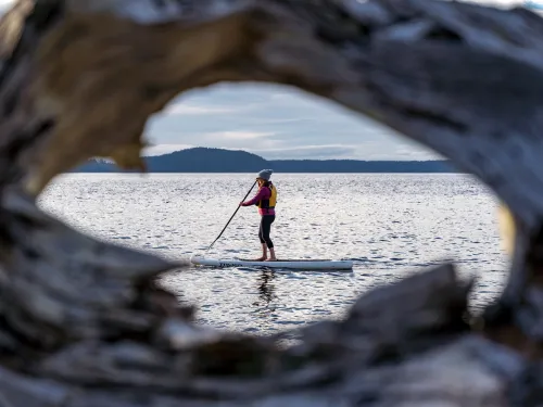 Paddleboarding Tla'amin Nation Sunshine Coast BC Kyler Vos