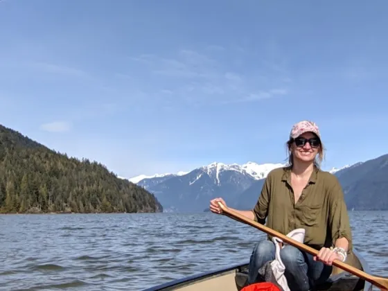 Pitt Lake BC paddlers photo Stevie Gaultier