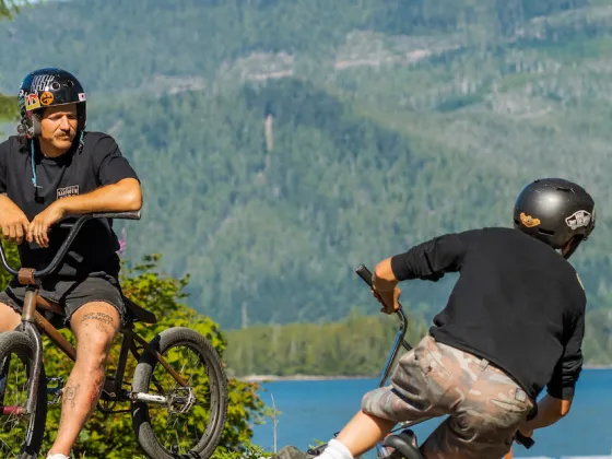 Secret Beach campground BMX pump track