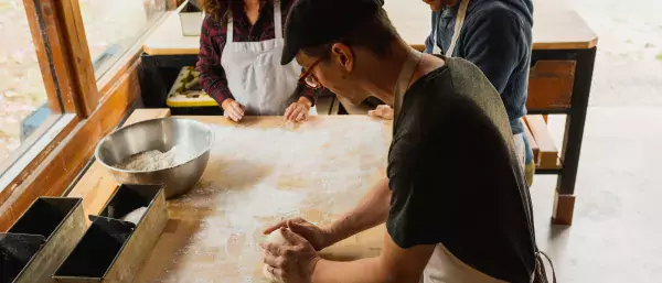 Slow Rise Bakery breadmaking workshop Gabriola Island Logan Moore ZenSeekers