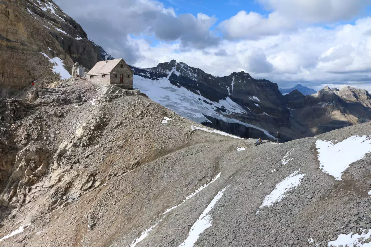 Abbot Pass Hut Alberta Rockies hiking Stevie Gaultier turn FOMO to YOLO adventure