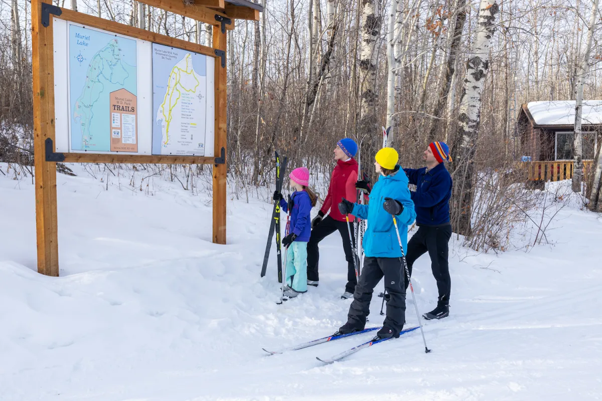 Bonnyville Nordic Skiing Muriel Lake cross-country ski trails