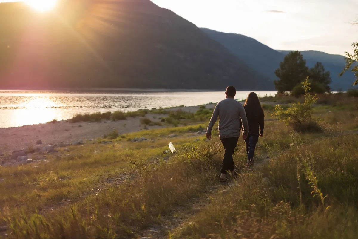 Hiking at Syringa Provincial Park, BC.