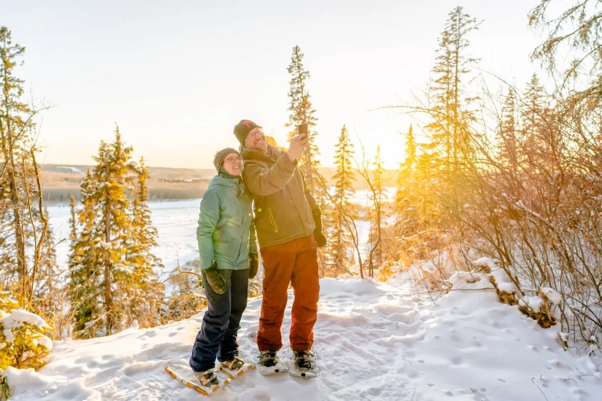 Drayton Valley Alberta Eagle Point ABWays2Winter Snowshoeing