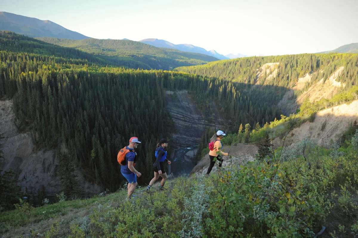 Grande Cache AB trail run trio mountain view Jeremy Derksen ZenSeekers