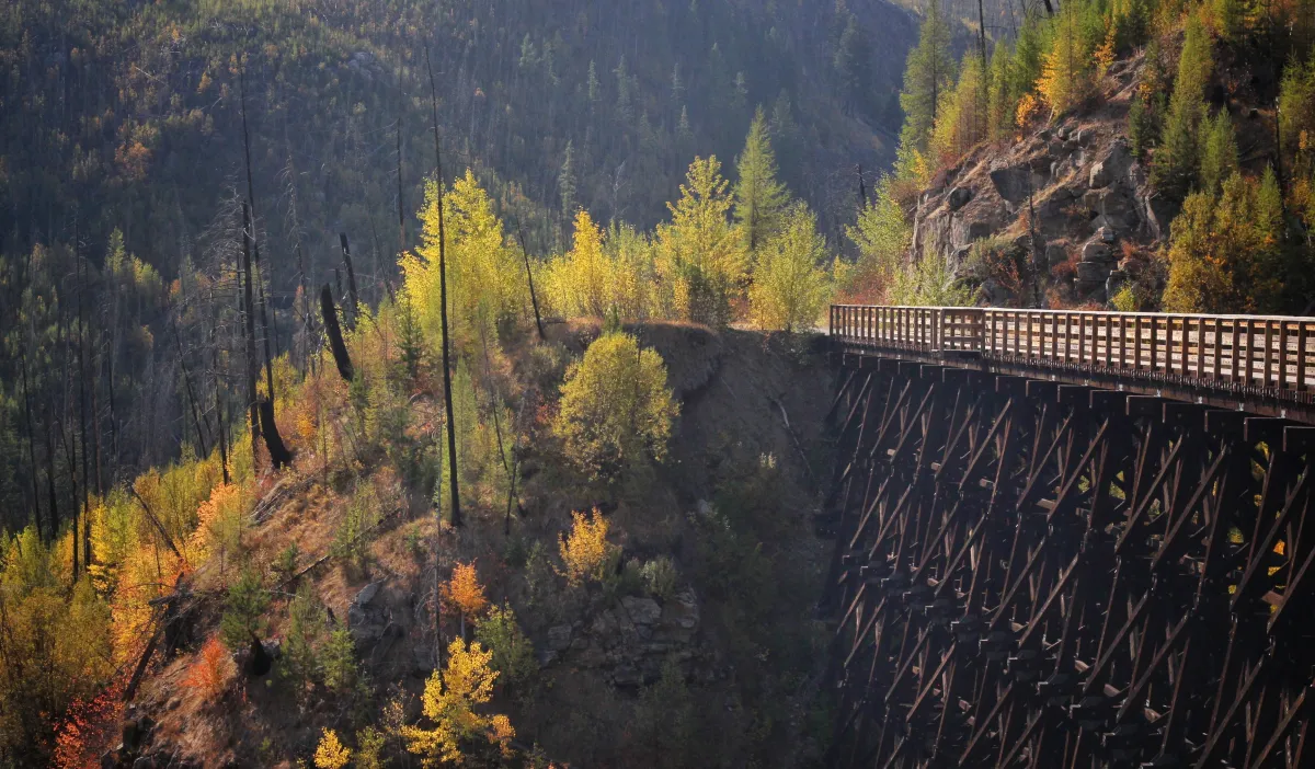 Fall in Myra Canyon