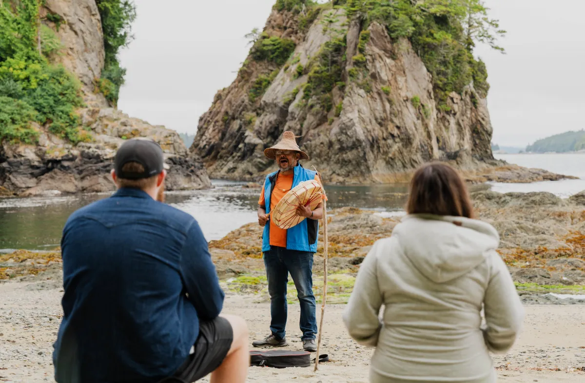 Kiixin cultural experience on Vancouver Island.