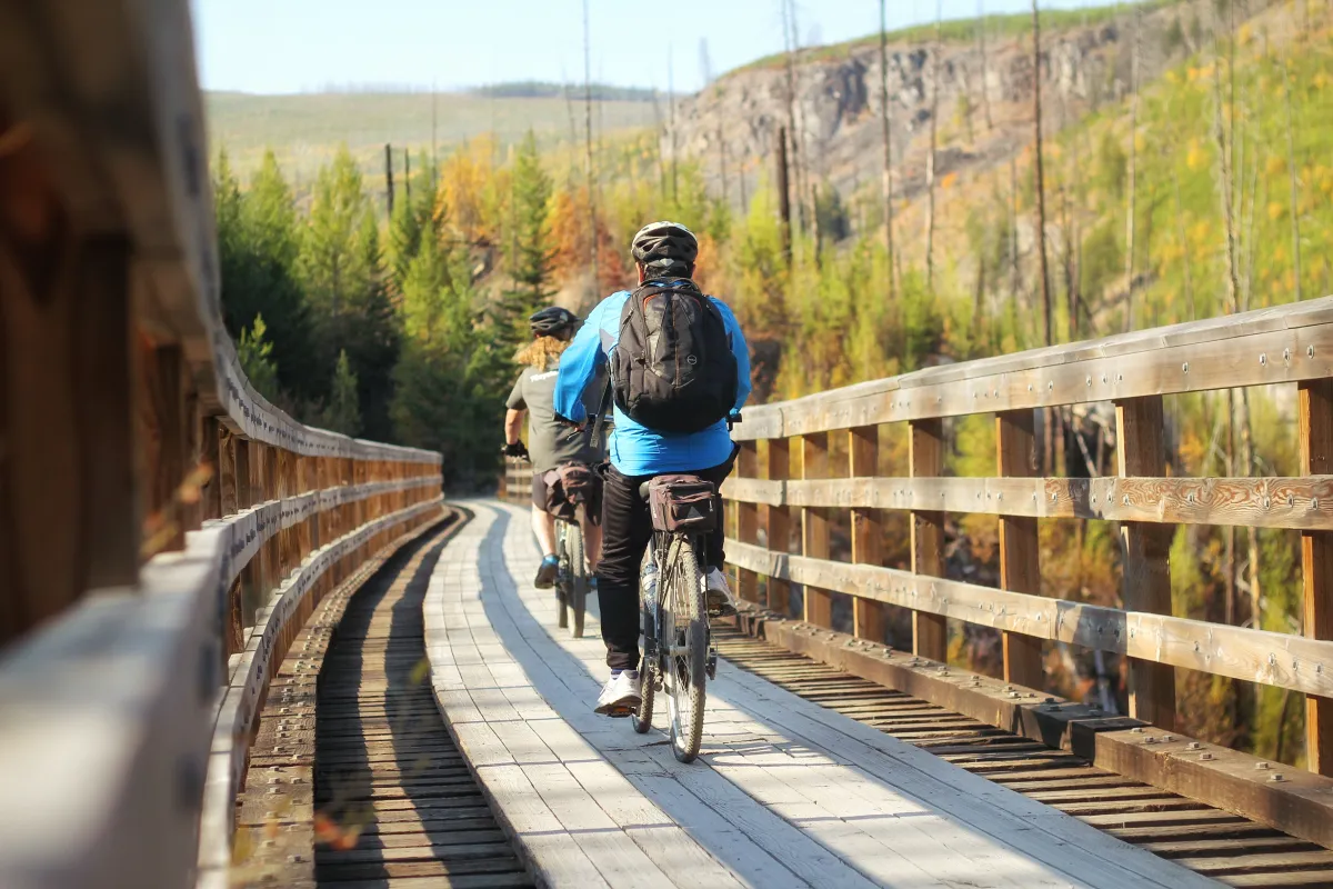 Kettle Valley Railway Kelowna British Columbia Biking