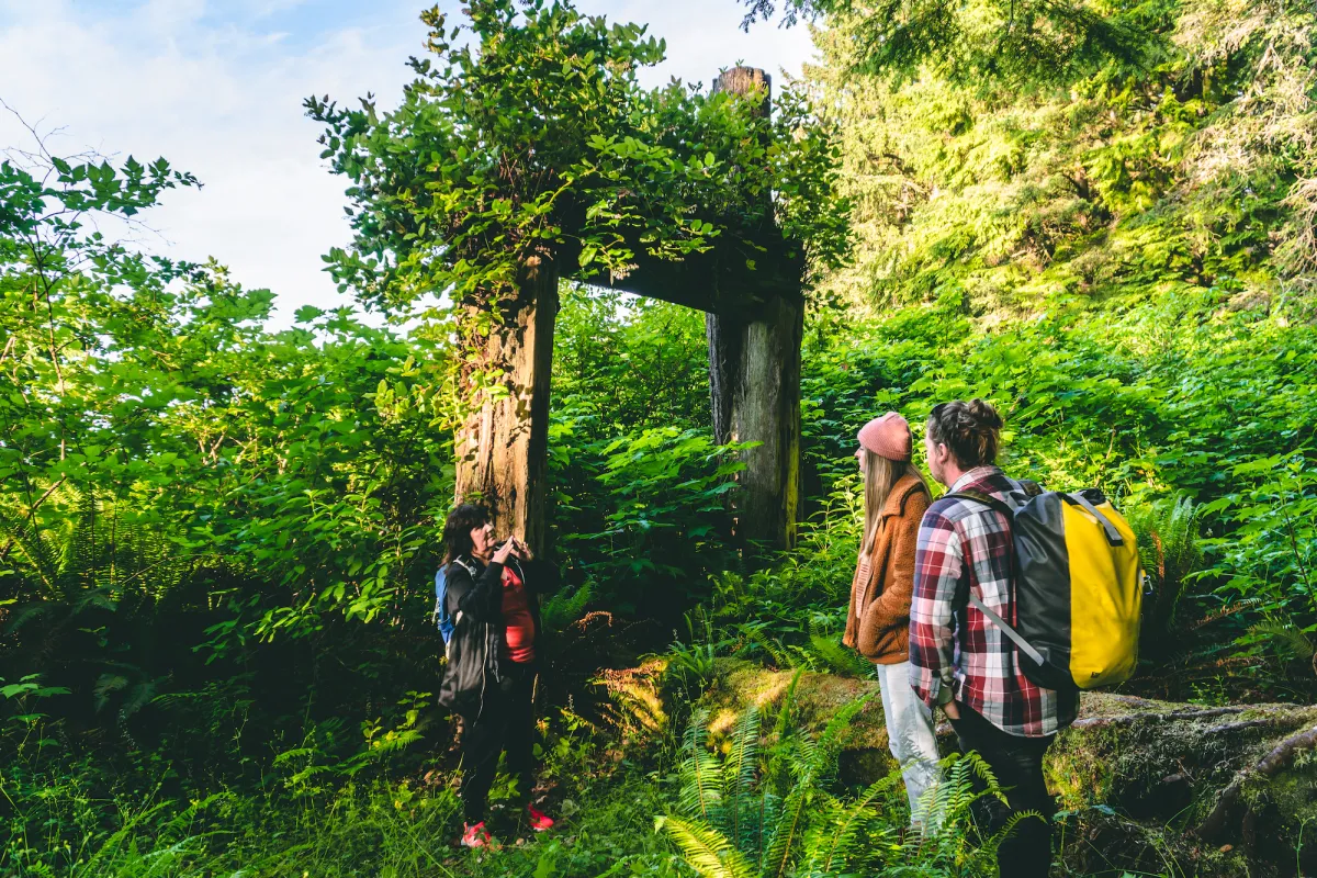 Touring Kiixin on Vancouver Island's West Coast, with Kiixin Tours.