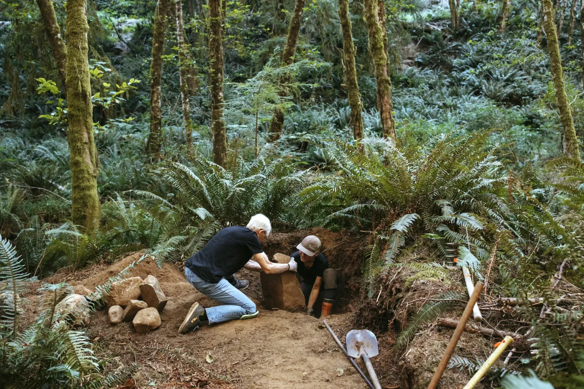 trail building bike trails Quadra Island Gulf Islands Melissa Renwick ZenSeekers