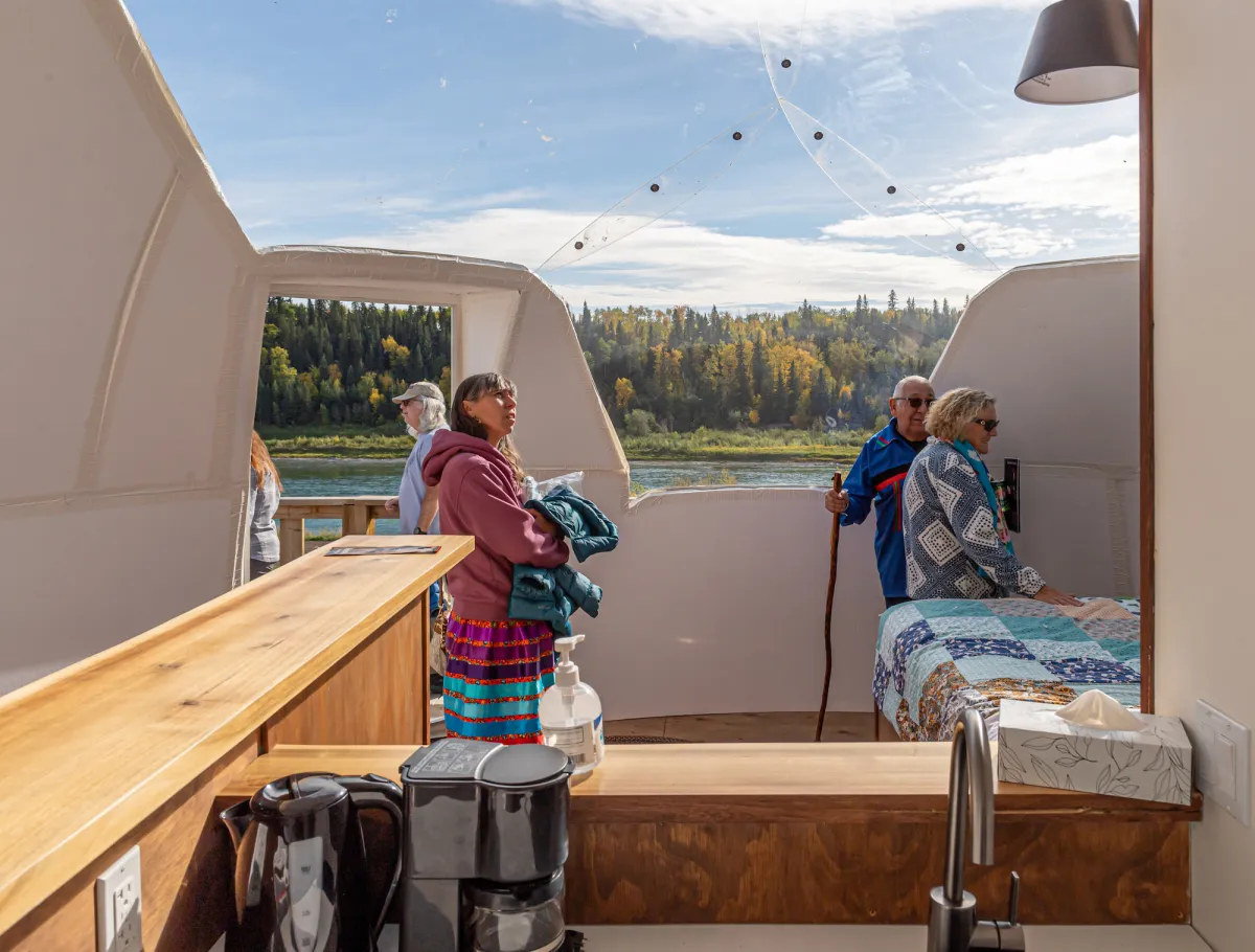 Métis Crossing Smoky Lake Alberta sky dome Rob Hislop ZenSeekers