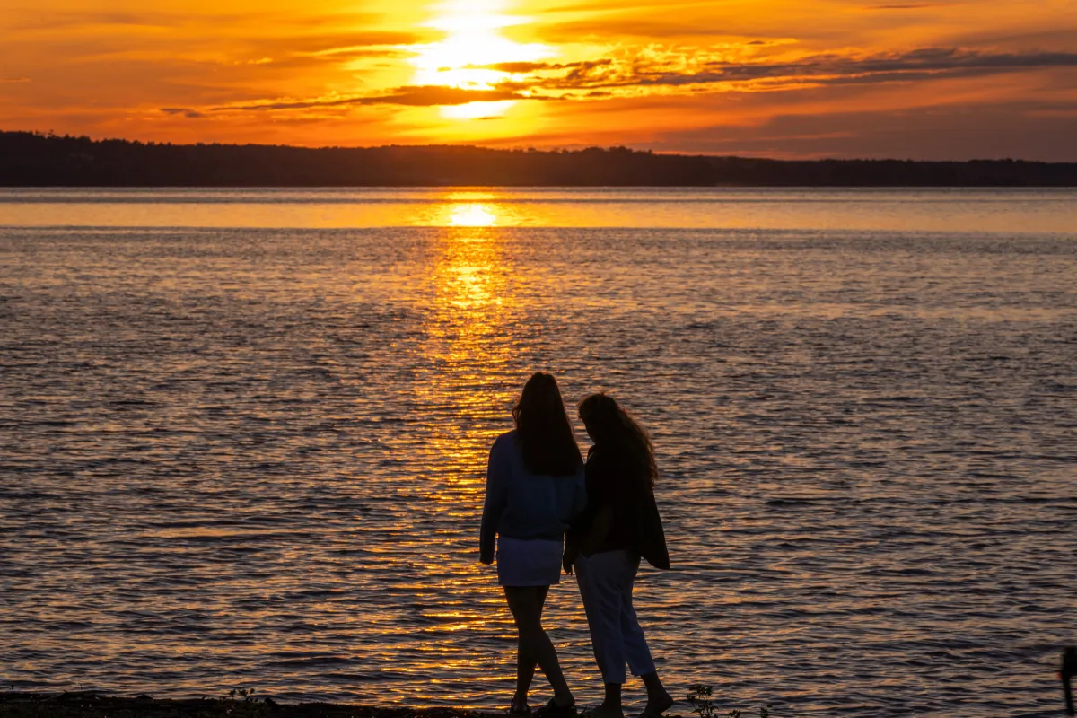 Lac La Biche sunset by the lake Alberta Paul Lavoie ZenSeekers