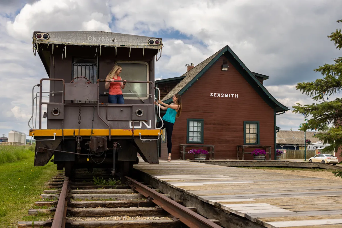 Sexsmith Alberta history train station Paul Lavoie ZenSeekers