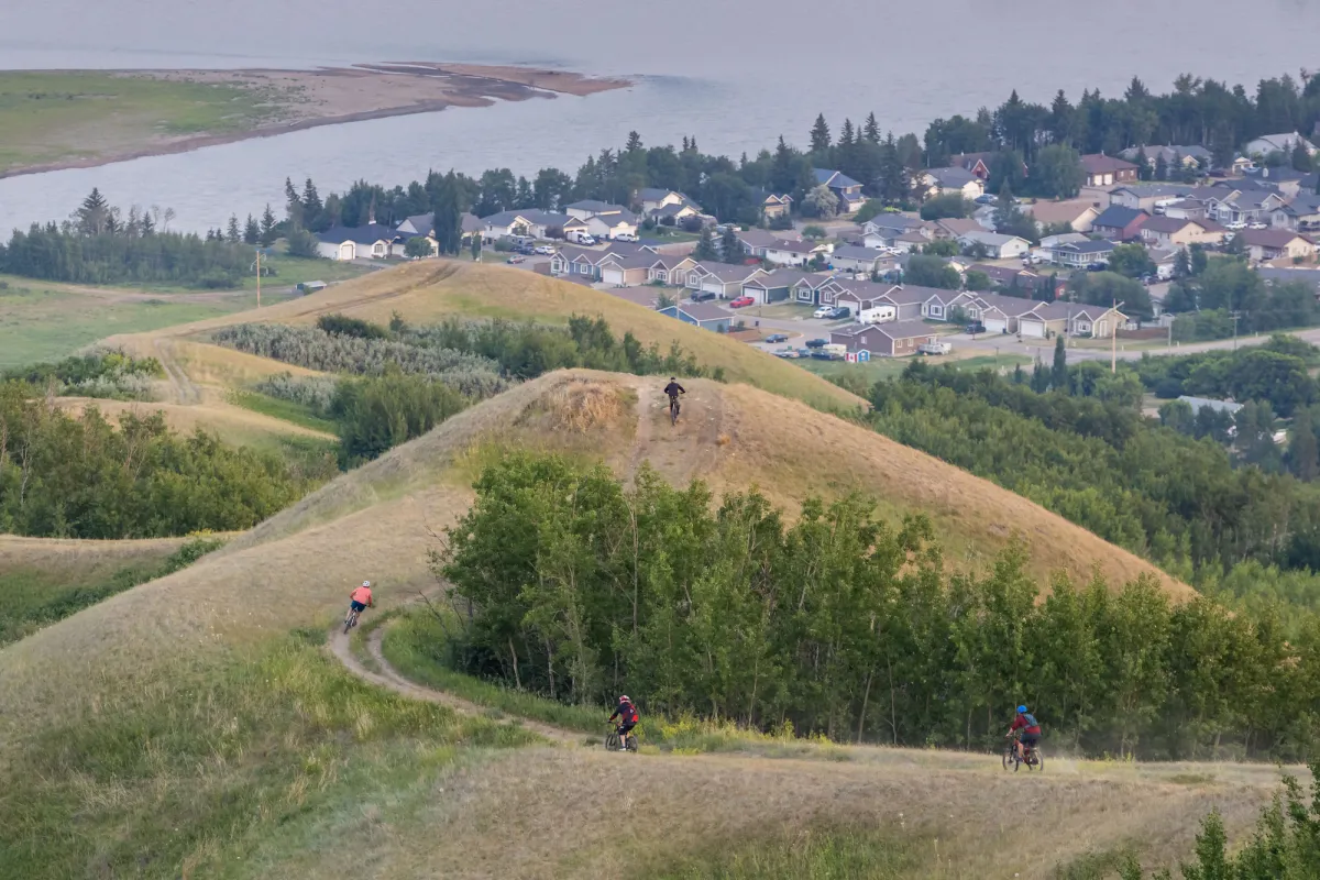 Epic trail off Misery Mountain backside, Peace River, AB.