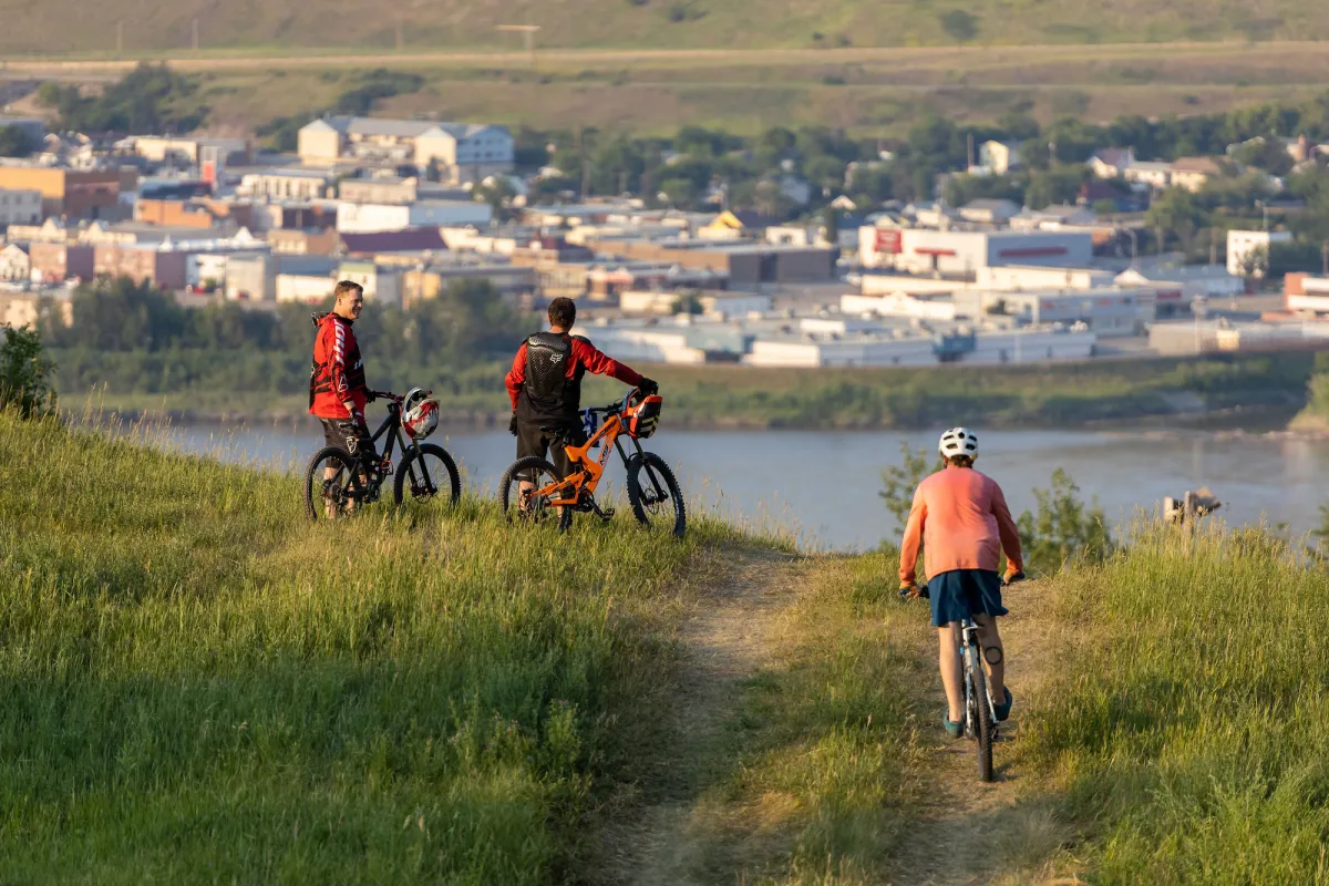 Town of Peace River, seen from Misery Mountain, Peace River, AB.