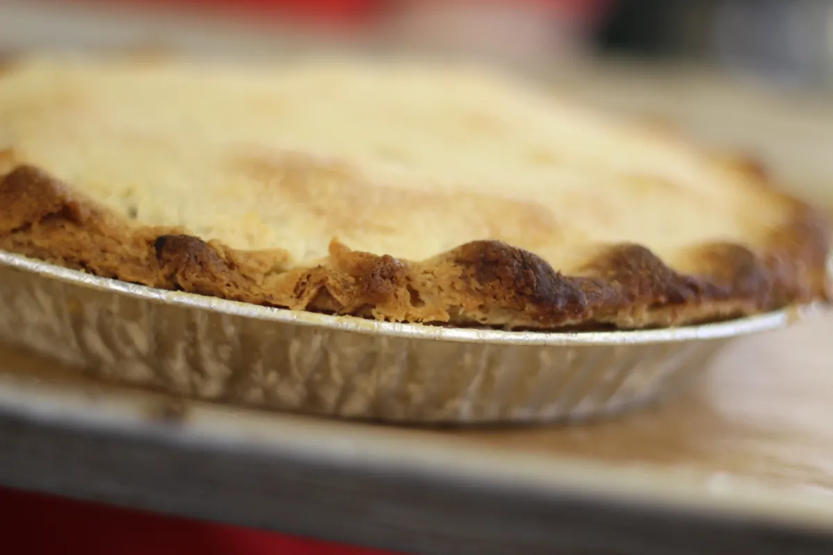 Apple Pie out of Oven