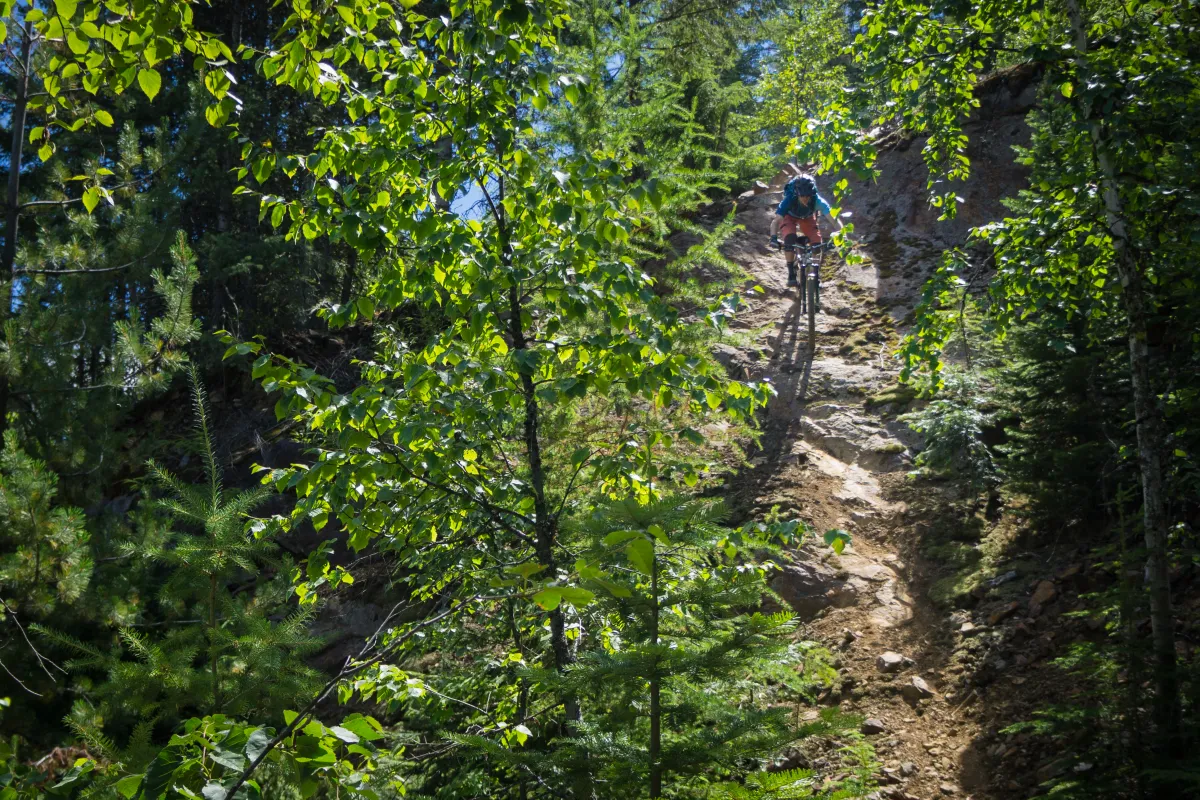 Biking in Rossland BC