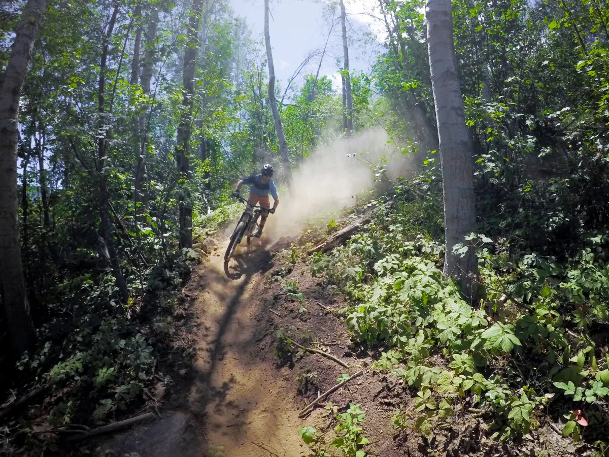 Biking in Rossland BC