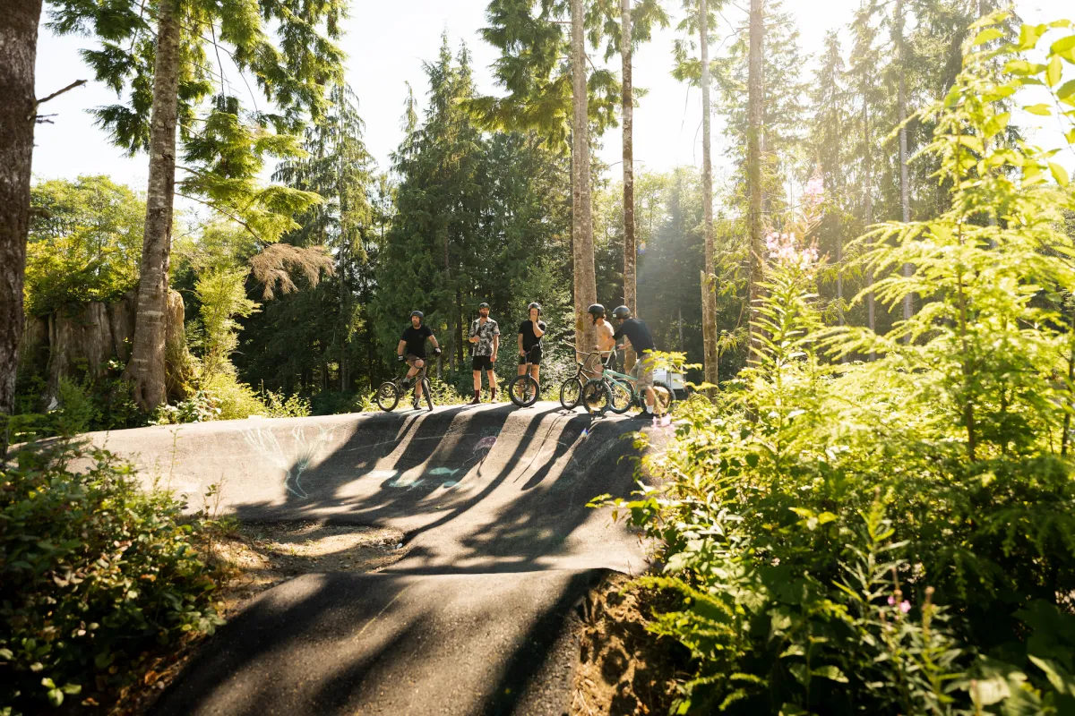 Secret Beach campground Vancouver Island BC bmx track