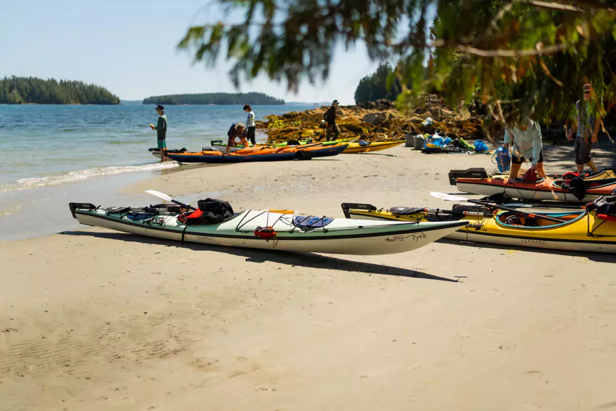 Secret Beach Vancouver Island BC kayak launch Broken Group Islands