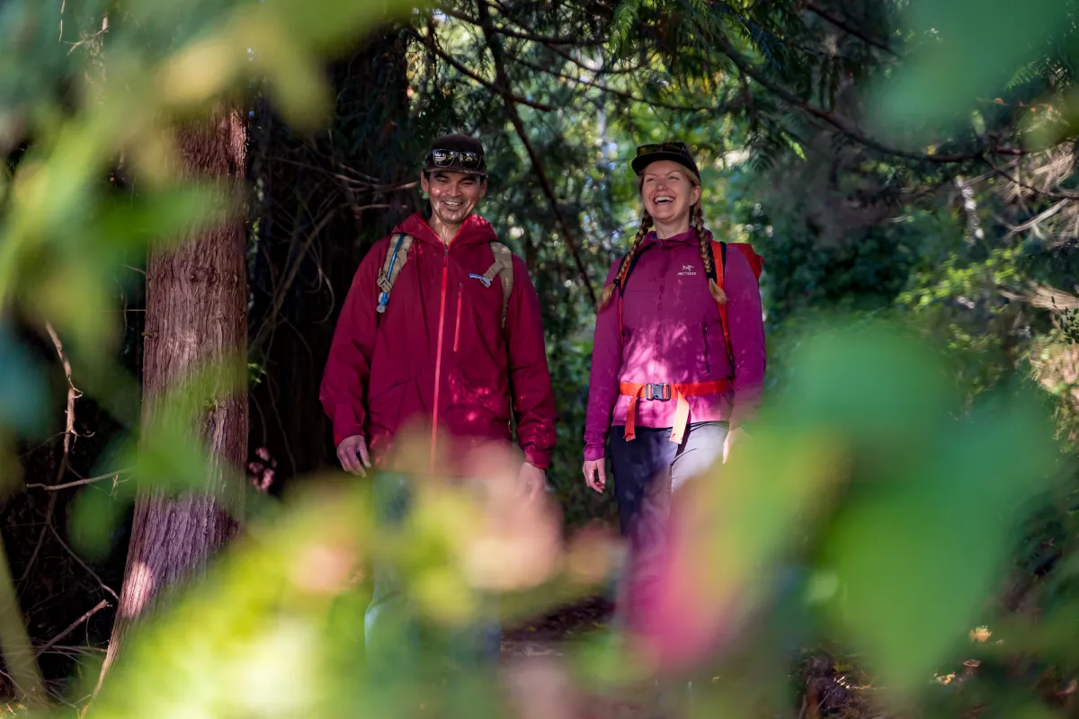 Hiking the Tla'amin Trail system Sliammon BC Chris Istace