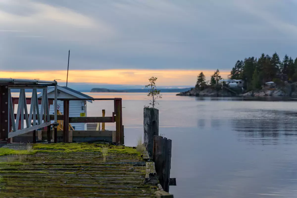 View from a dock in Tla'amin Nation homelands, Sunshine Coast BC Chris Istace