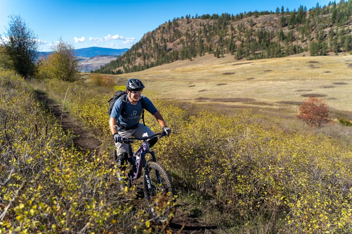 Biking Kalamalka Lake Provincial Park, Vernon BC.