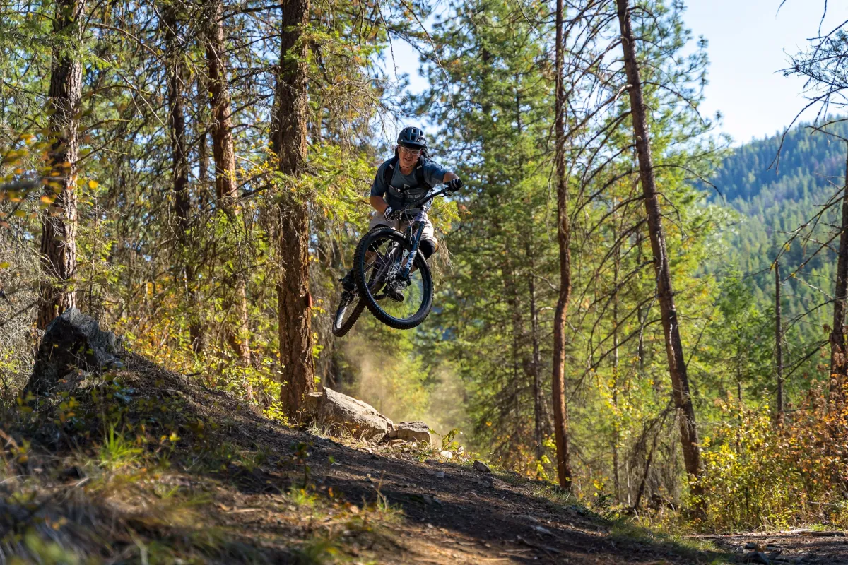 Mountain biking Kalamalka Lake Provincial Park, Vernon BC.