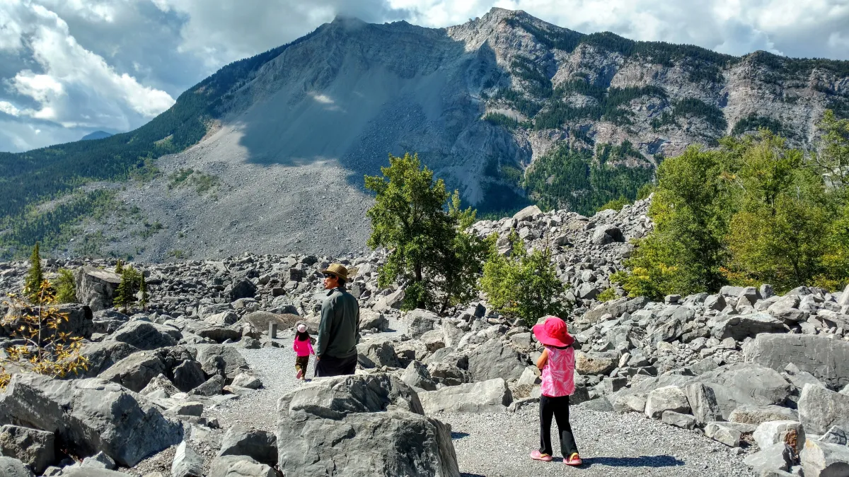 Frank Slide Interpretative Trail in the Crowsnest Pass