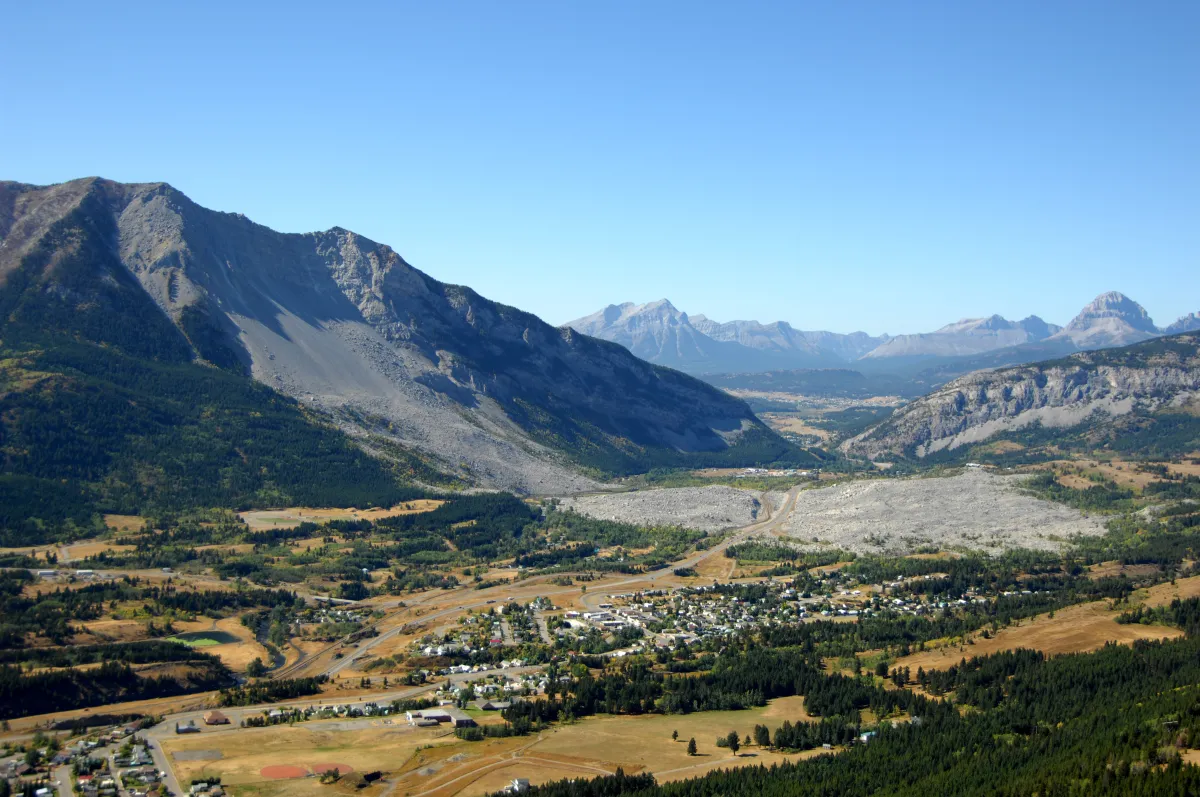 Frank Slide Interpretative Trail in the Crowsnest Pass