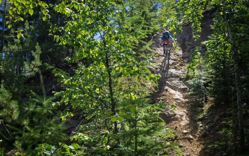 Biking in Rossland BC