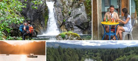 ExplorePortAlberni Waterfall Food Nature Smile Vancouver Island British Columbia ZenSeekers.