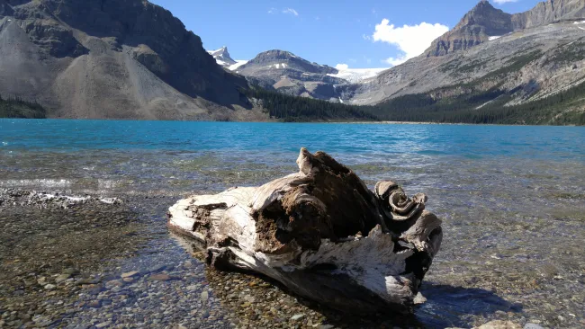 Bow lake in foreground with bow glacier Banff Alberta Jeremy Derksen ZenSeeke