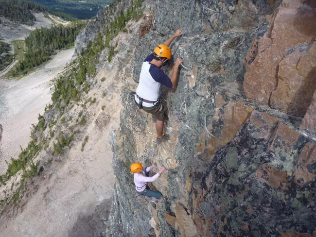 Via Ferrata at Kicking Horse Mountain Resort, Golden BC