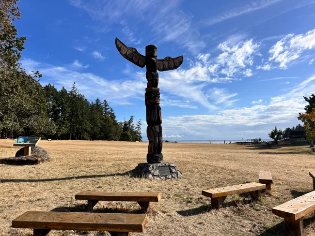 Saysutshun Island formerly Newcastle Island off Vancouver Island
