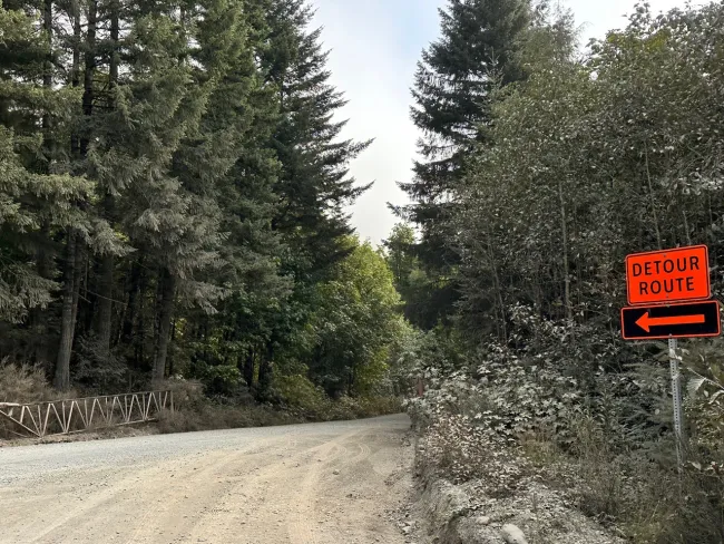 Bamfield Vancouver Island BC logging road to Bamfield Jim Barr