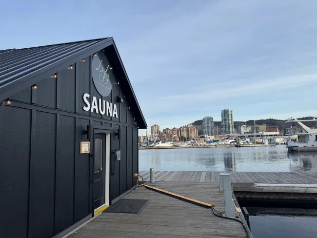 Loyly Floating Sauna downtown Kelowna