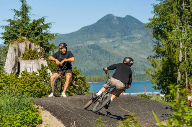 Secret Beach campground BMX pump track