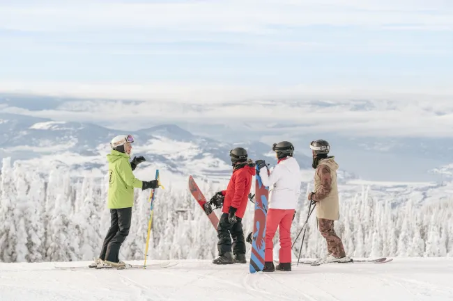 Skiing at SilverStar, Vernon BC Niall Pinder