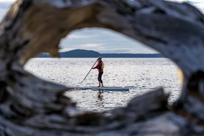 Paddleboarding Tla'amin Nation Sunshine Coast BC Kyler Vos
