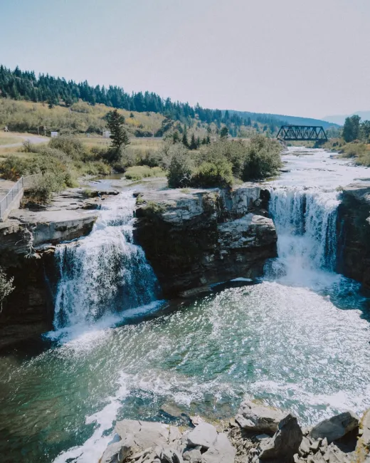 A waterfall in Alberta