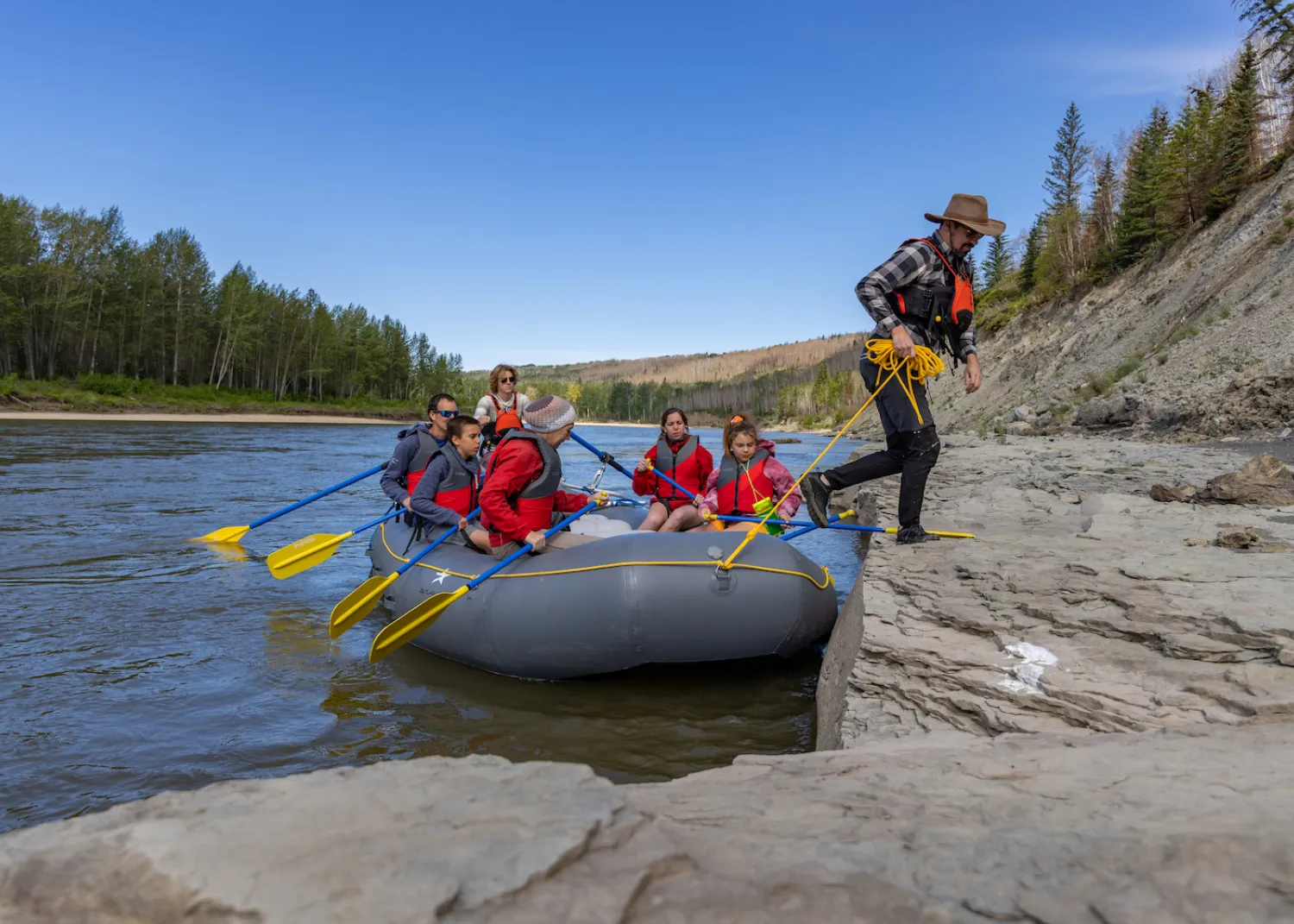 Rafting Wapiti River Philip J. Currie Dinosaur Museum Grande Prairie